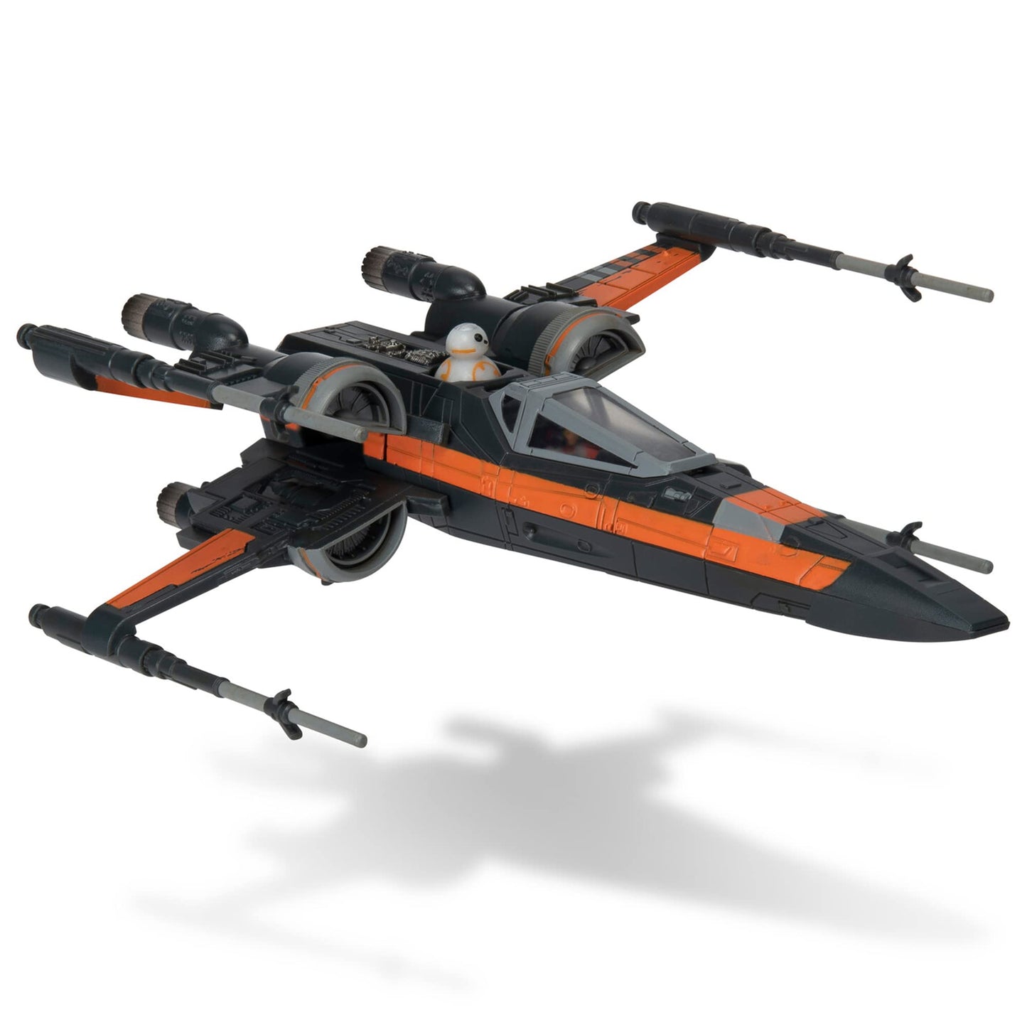 Star Wars Micro Galaxy Squadron Poe Dameron's T-70 X-Wing - 5-Inch Starfighter Class Vehicle with Two 1-Inch Micro Figure Accessories