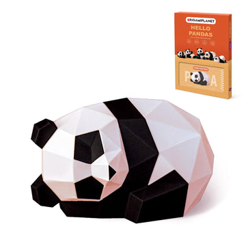 ORIGAMIPLANET 3D Panda Tuan Tuan Origami Paper Craft Kit, Fun DIY Pre-Cut 3D Paper Art Model for Teens & Adults, Easy Handmade Animal Figurine