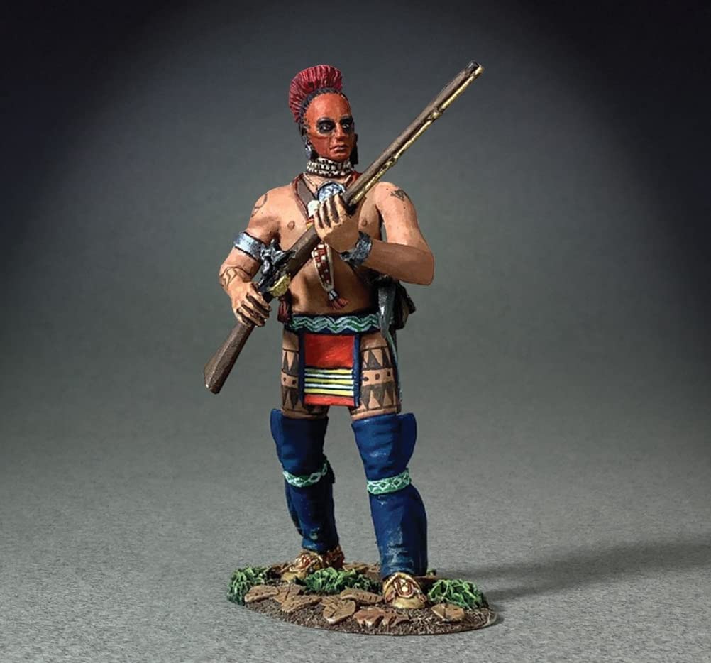 W. Britain American Revolution 16104 Woodland Indian advancing Toy Soldier