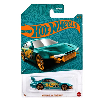 Hot Wheels Pearl and Chrome Nissan Silvia (S14) Drift 1:64 Scale Die-Cast