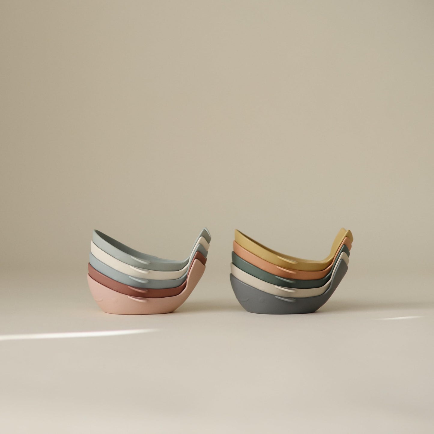 mushie Whale Bath Stackers Floating Toy (Retro) | Made in Denmark