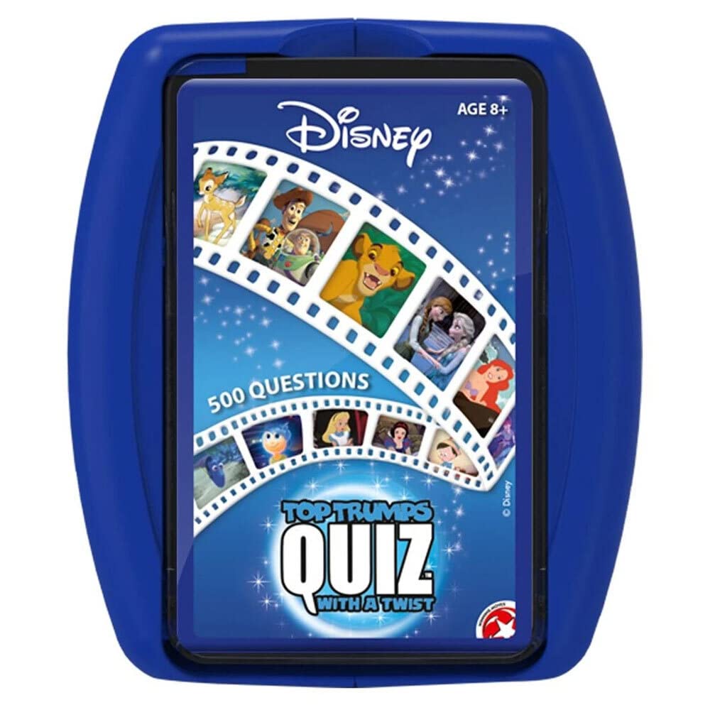 Top Trumps Disney Classic Quiz Game, 500 Questions to Test Your Knowledge and Memory on Frozen, Bambi, Encanto and Ralph Breaks The Internet
