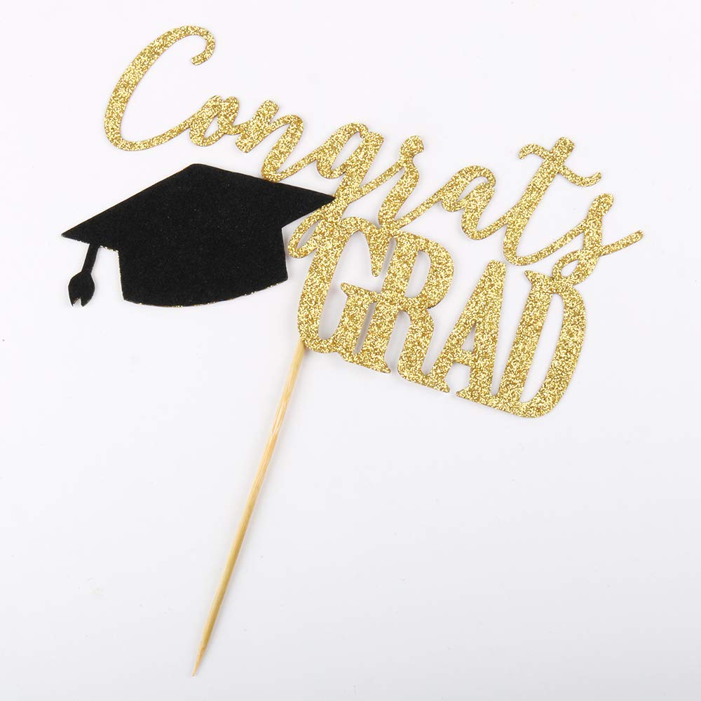 PALASASA Congrats Grad Cake Topper,2026 Graduate Party Decorations