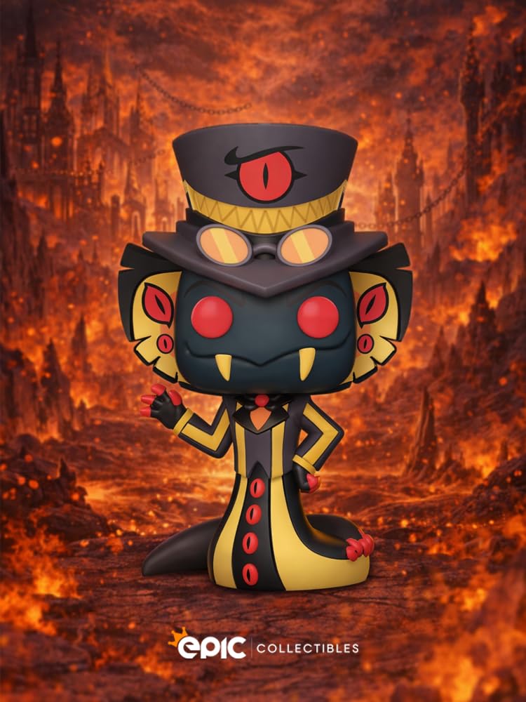 Epic Collectibles Pop Animation: Hazbin Hotel - Sir Pentious Exclusive Vinyl Figure Bundled with Box Protector Compatible for Funko