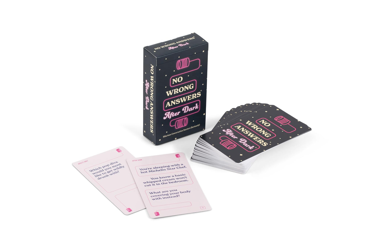 No Wrong Answers After Dark - Hilarious Card Game, Conversation Starter - Fun Activity for Friends, Game or Date Night, Travel, Couples - Great Gift