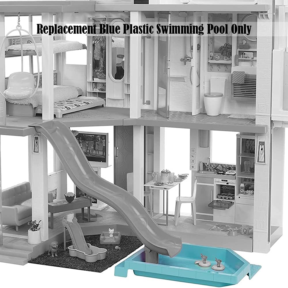 Replacement Part for Barbie Dreamhouse Playset - GRG93 ~ Replacement Blue Plastic Swimming Pool