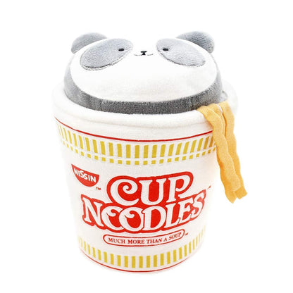 Anirollz Stuffed Animal Plush Toy - Official Nissin Cup Noodle Roll Blanket Outfitz Doll |Soft, Squishy, Warm, Cute, Comfort, Safe| Pillow with Panda