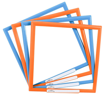 READY 2 LEARN Sticker Art Gallery - 200+ Stickers - 4 Backgrounds with Frames - Craft Kit for Ages 4-8 - Create Sea Life, Space, Robots, Garden Scenes