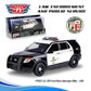 Motormax 2022 Ford Police Interceptor Utility LAPD (Los Angeles Police Department) Black and White Law Enforcement and Public Service Series 1/43