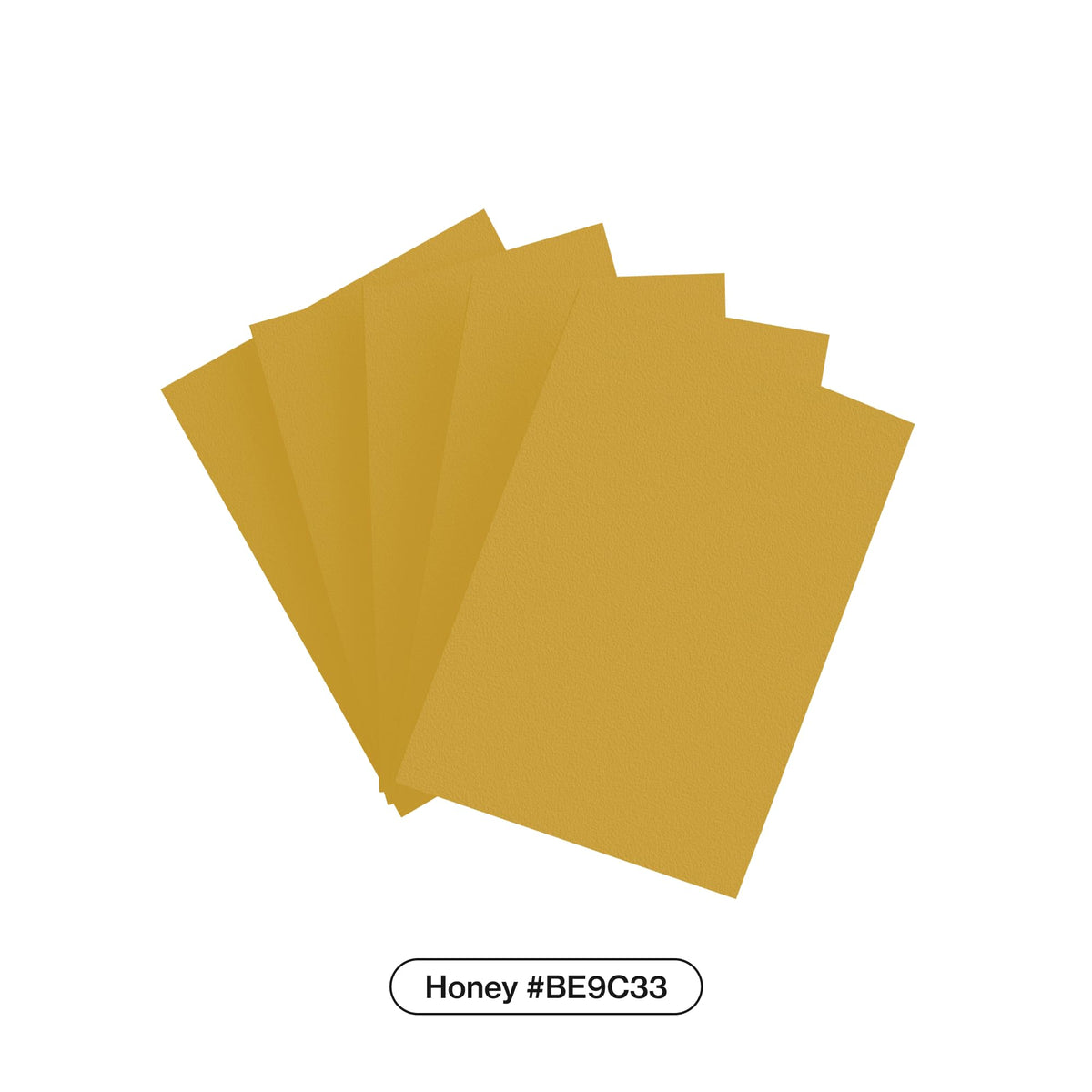 Curator® Tournament TCG Matte Sleeves - Standard Size (66x91mm) w/Black Backs - Non-PVC - “Honey” (Yellow) Palette Series - Compatible with Magic
