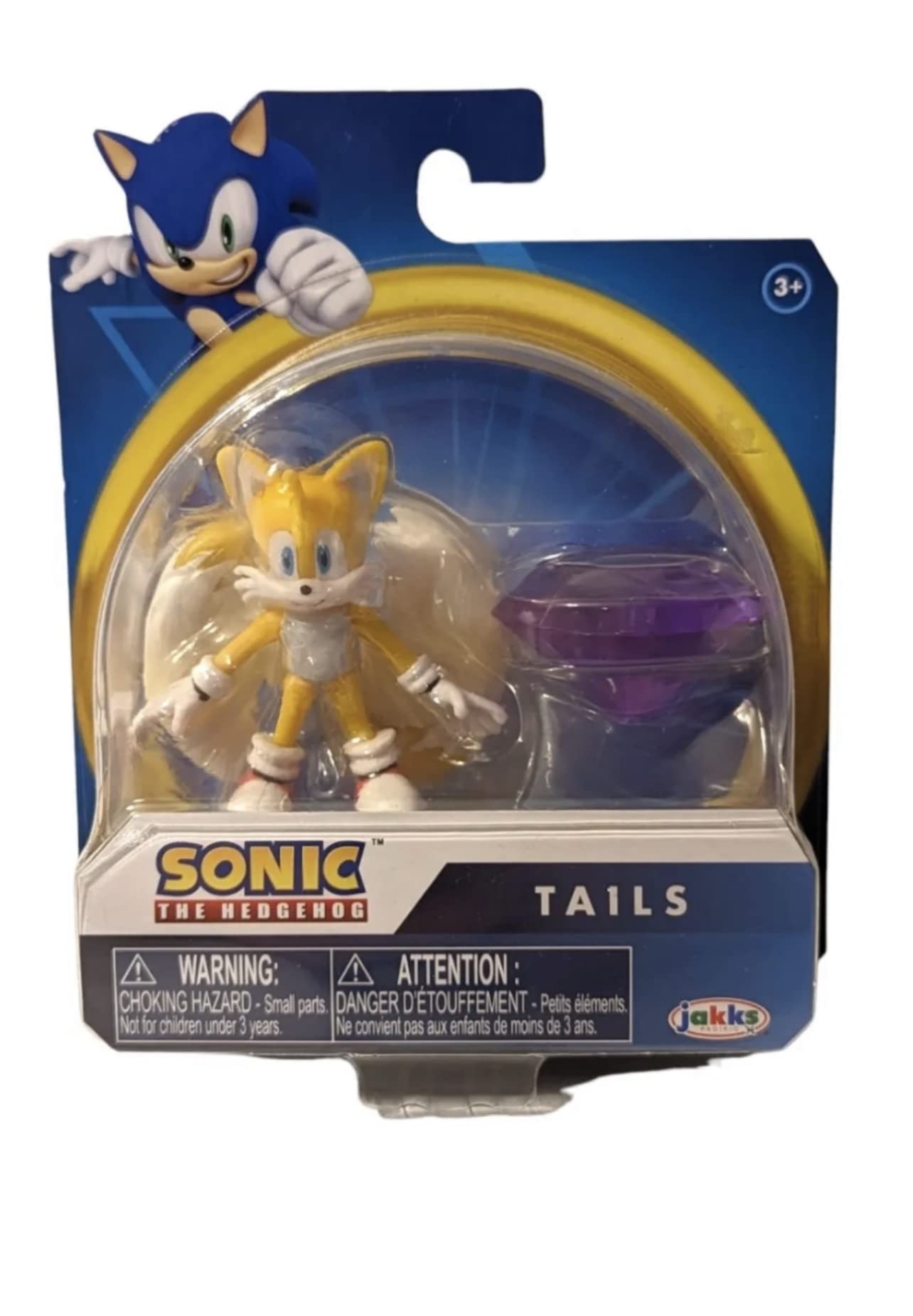 Sonic The Hedgehog 2.5 Inch Action Figure - Tails with Emerald