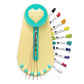 Choose Friendship Bracelet Making Kit - DIY Craft Loom for Kids Ages 8+, New & Improved Design, Includes 20 Threads, Makes 8 Bracelets, Yellow “Taffy”