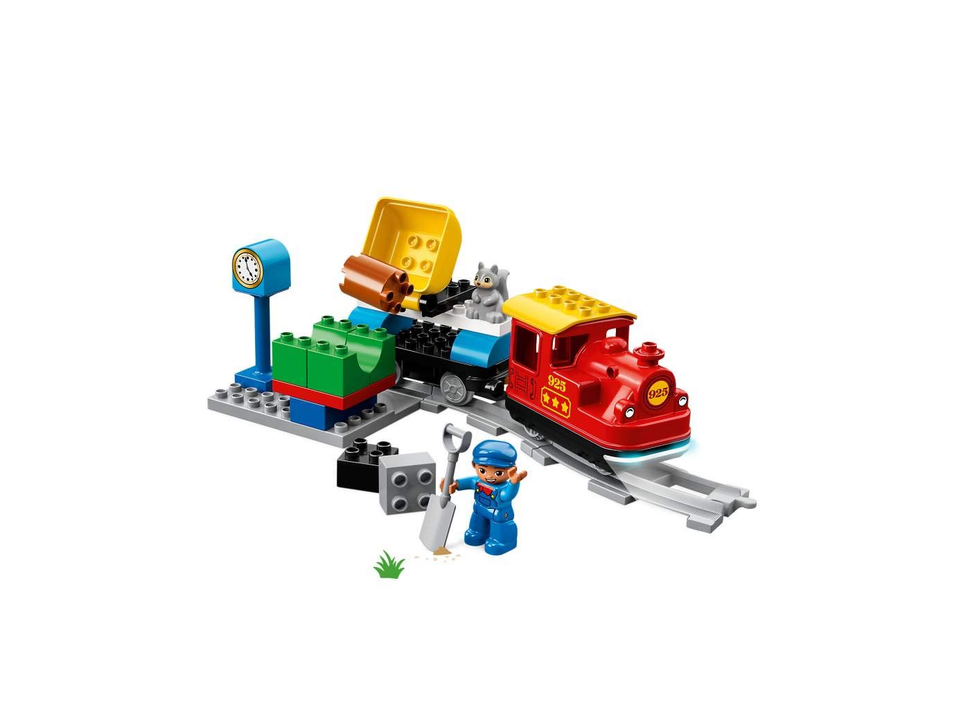 LEGO DUPLO Town Steam Train Set - Battery Powered Remote Control Train Toys for Toddlers - Learning Toy for Boys, Girls, and Kids 2-5 - Gifts for