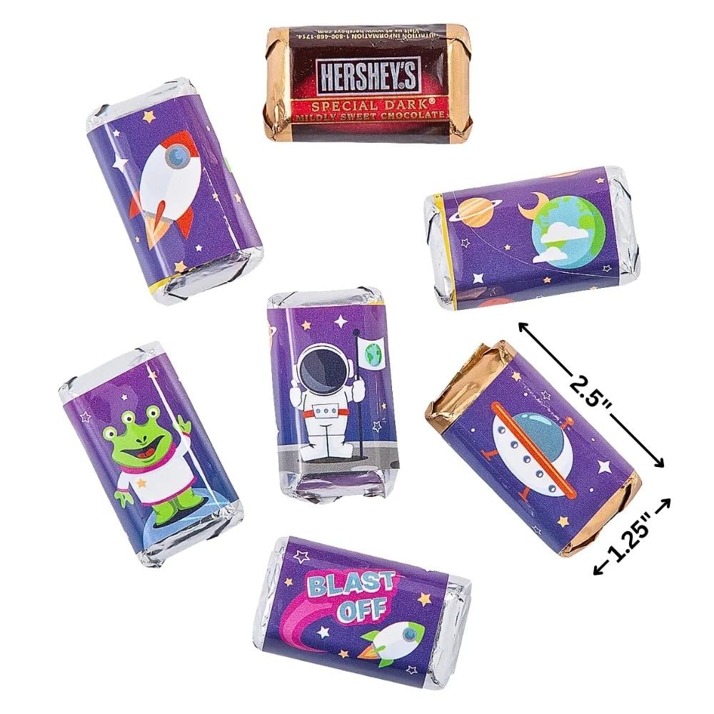 Fun Express Space Mini Candy Bar Sticker Labels