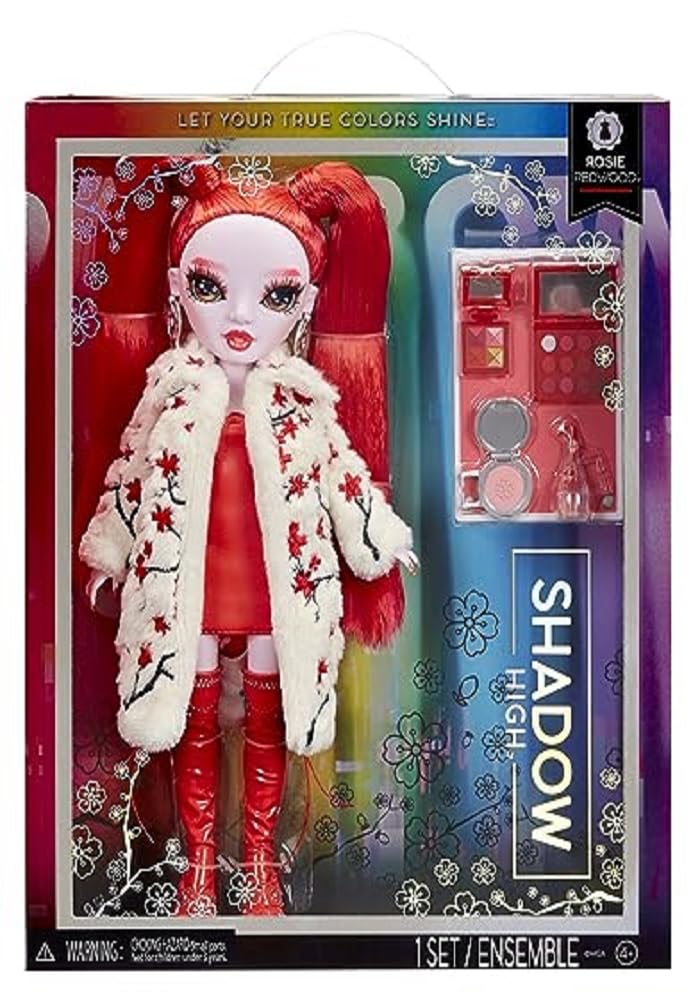 Rainbow High Shadow High Rosie - Red Fashion Doll. Fashionable Outfit, Extra Long Hair & 10+ Colorful Play Accessories. for Kids 4-12 Years Old &