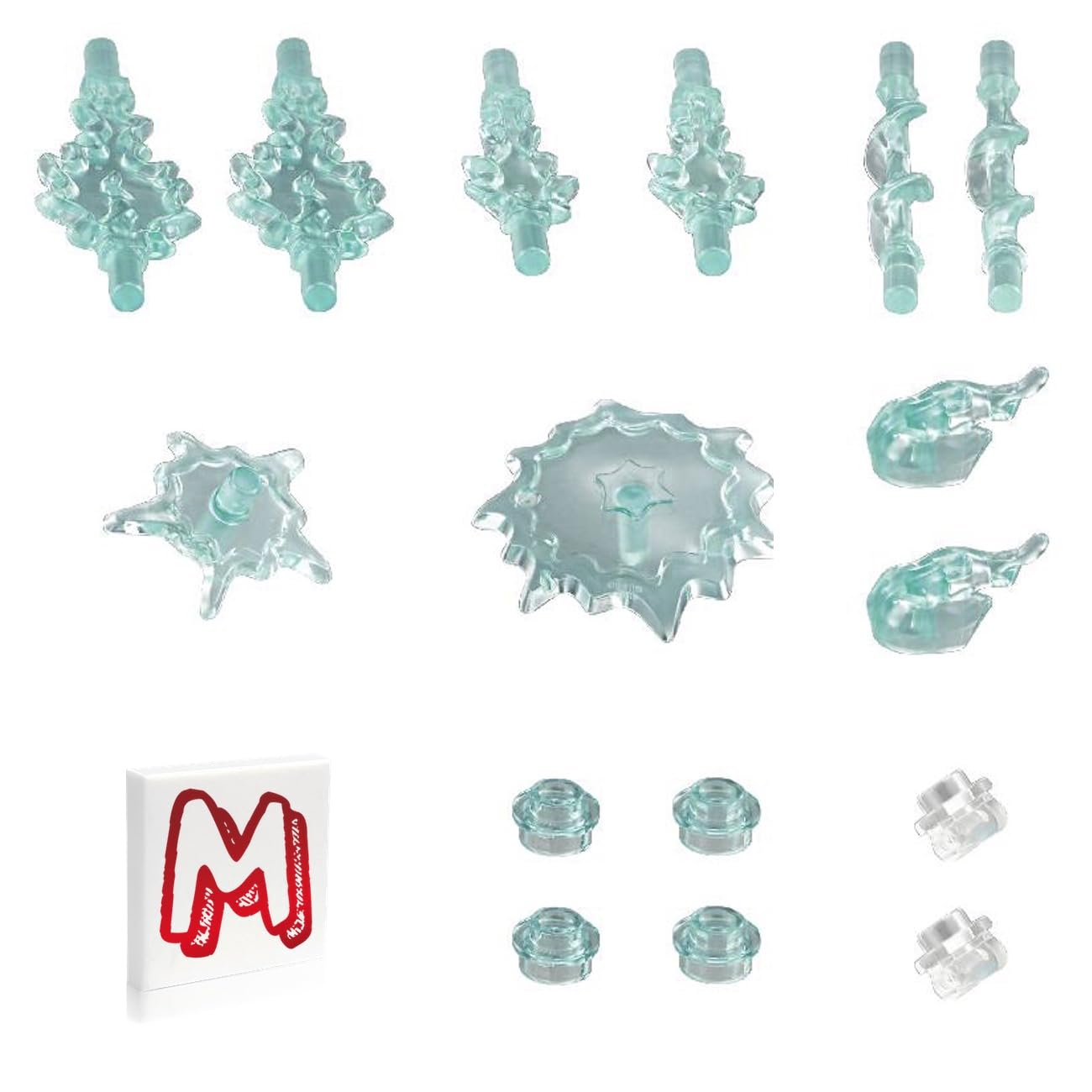 LEGO Minifigure Super Heroes Marvel, DC Accessories - Power Bursts Energy Effect Elements Multipack