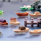 Jowxsx 8Pcs Miniature Boats Figurines Ornaments for Garden Landscape Plant Pots Decors, Dollhouse Accessories