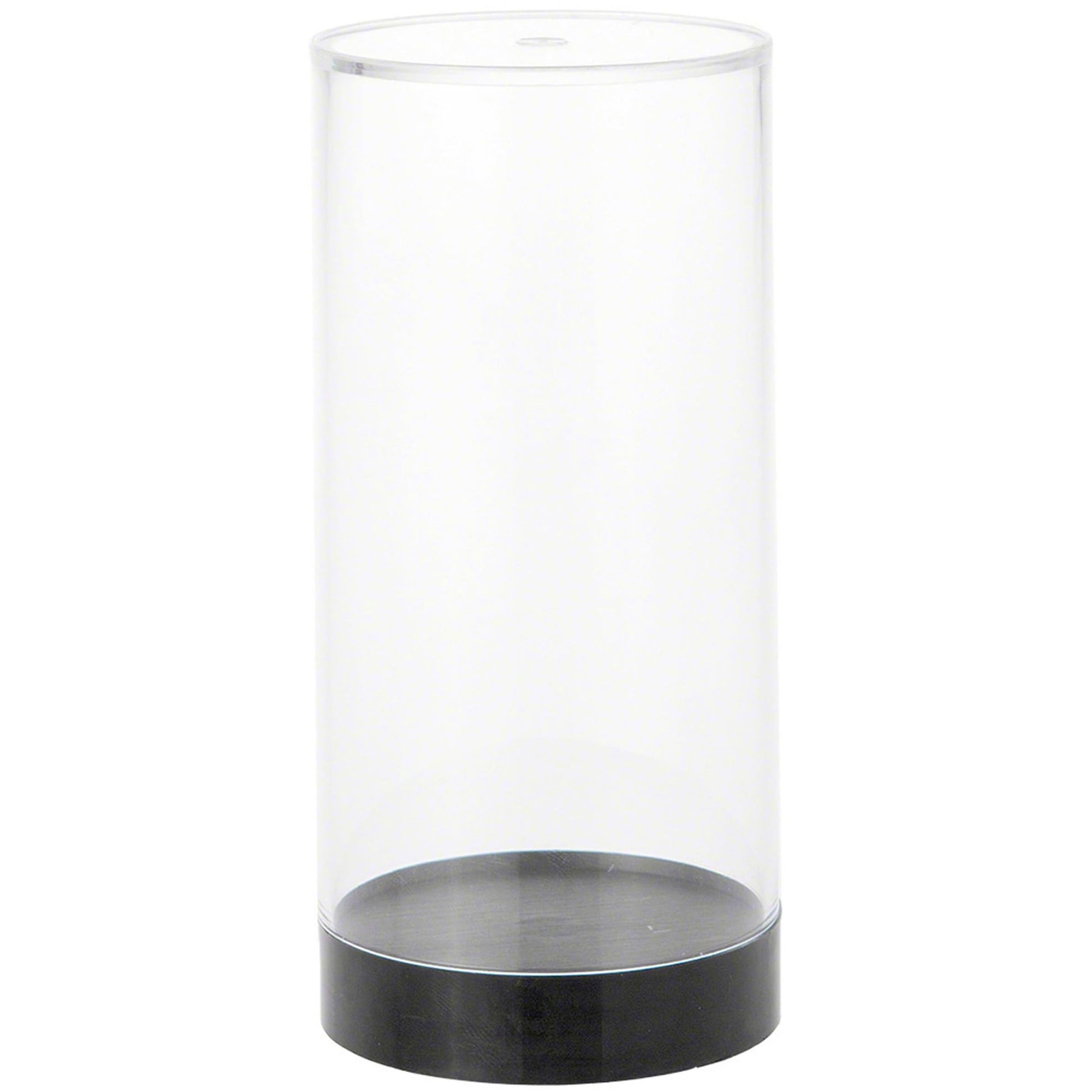 Protech CC-5 Round Storage / Display Acrylic Action Figure Display Case with Black Base, 2.25" W x 4.75" H x 2.25" D, 2-Pack