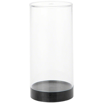 Protech CC-5 Round Storage / Display Acrylic Action Figure Display Case with Black Base, 2.25" W x 4.75" H x 2.25" D, 2-Pack