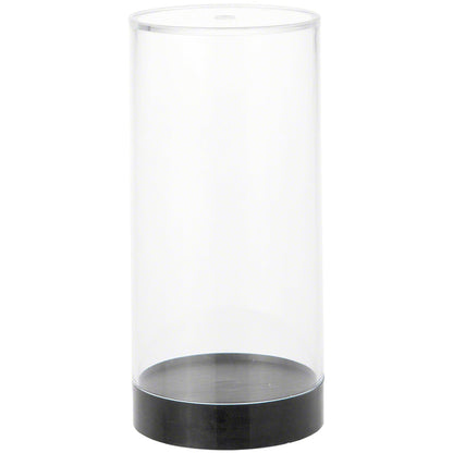 Protech CC-5 Round Storage / Display Acrylic Action Figure Display Case with Black Base, 2.25" W x 4.75" H x 2.25" D, 2-Pack