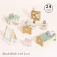 Le Toy Van - SugarPlum Wooden Bedroom Set | Dolls House Accessories Play Set For Dolls Houses | Girls and Boys Doll House Furniture Sets - Suitable