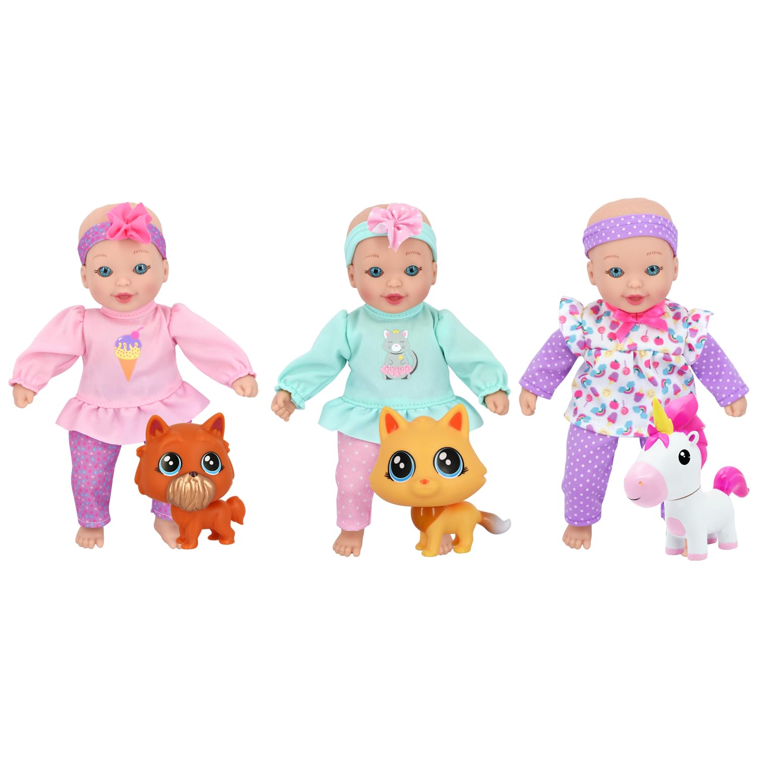 New Adventures LLC Limited Little Sweeties Baby Doll with Pets