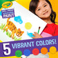 Crayola Spill Proof Paint Set (5ct), Washable Paint for Kids, Craft Supplies for Classrooms, School Supplies