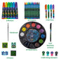 Innovative Designs Minecraft Creativity Fun Kids Art Set for Coloring, Painting, and Crafts