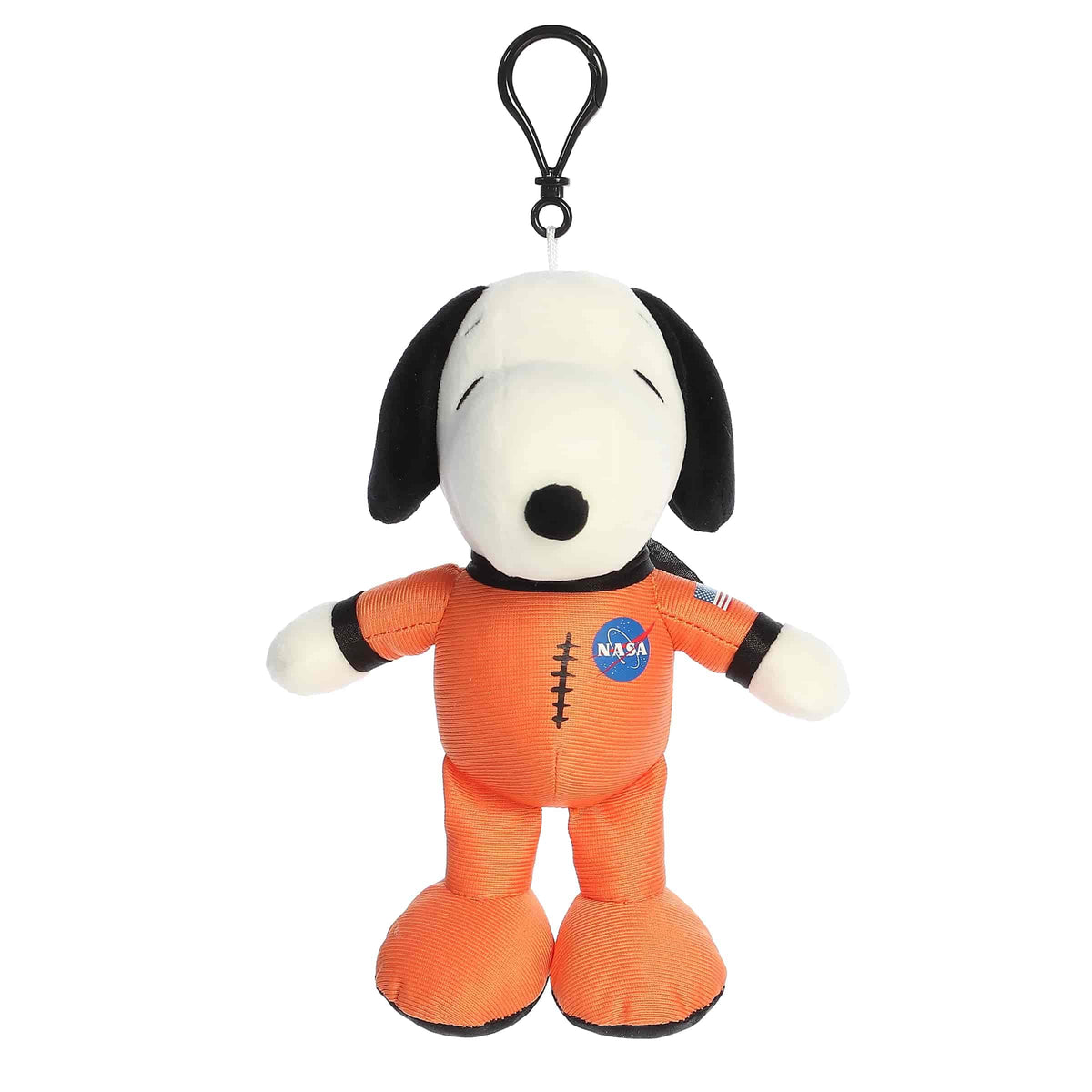 Aurora Peanuts 7" Orange Spacesuit Snoopy Adorable Clip-On