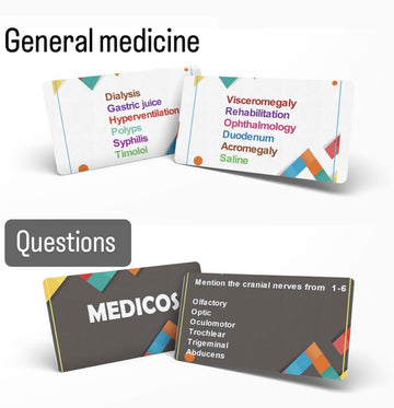 Medicos Medical Board Game for Adults & Students | Healthcare Trivia Anatomy Learning Game | Doctor, Nurse, Med School, Premed & Graduation Gift