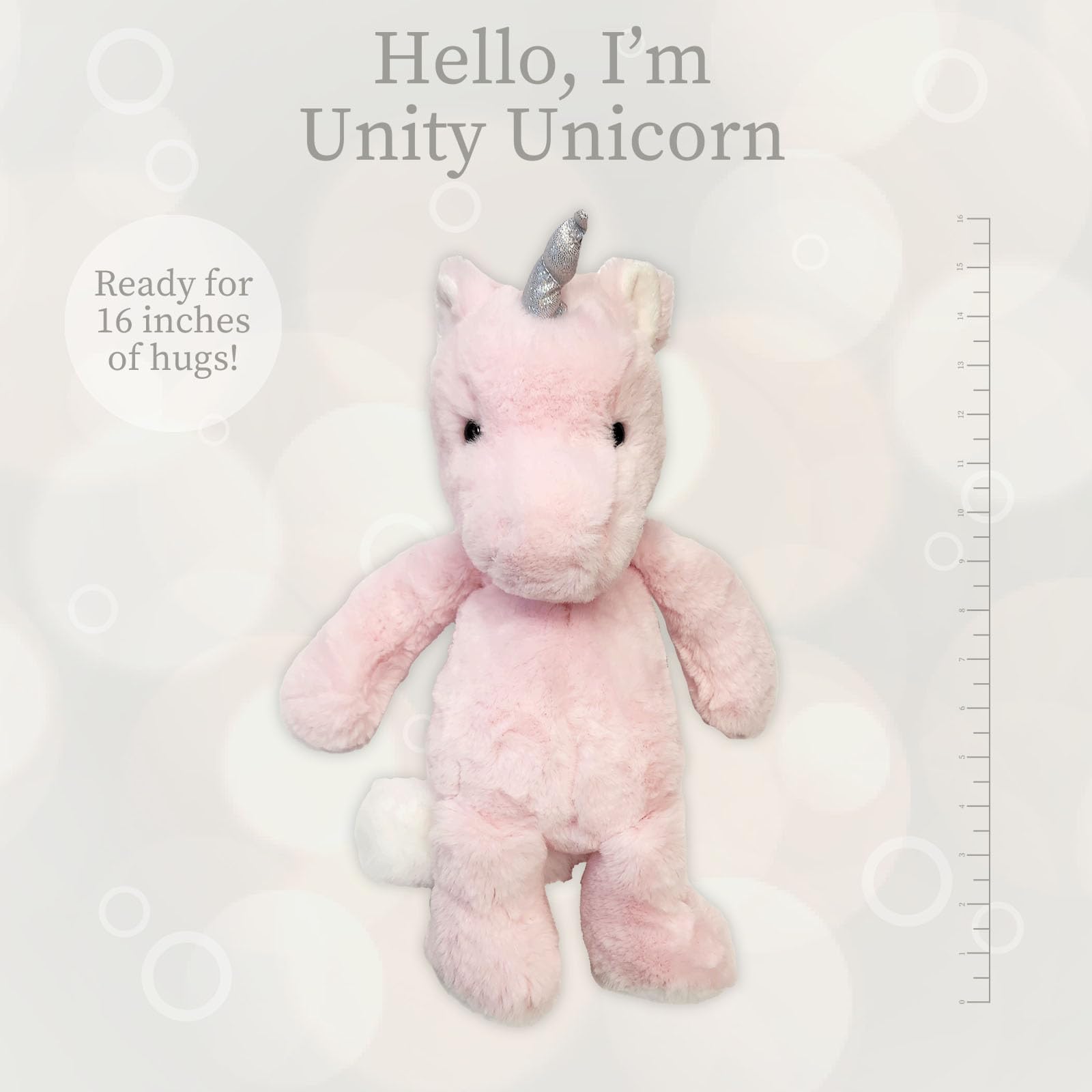 World's Softest Plush Stuffed Animal for Baby, Toddler, Kids, Adults - Adorable Toy Made from Kid-Friendly, Quality Materials - Lushee Rose Unity