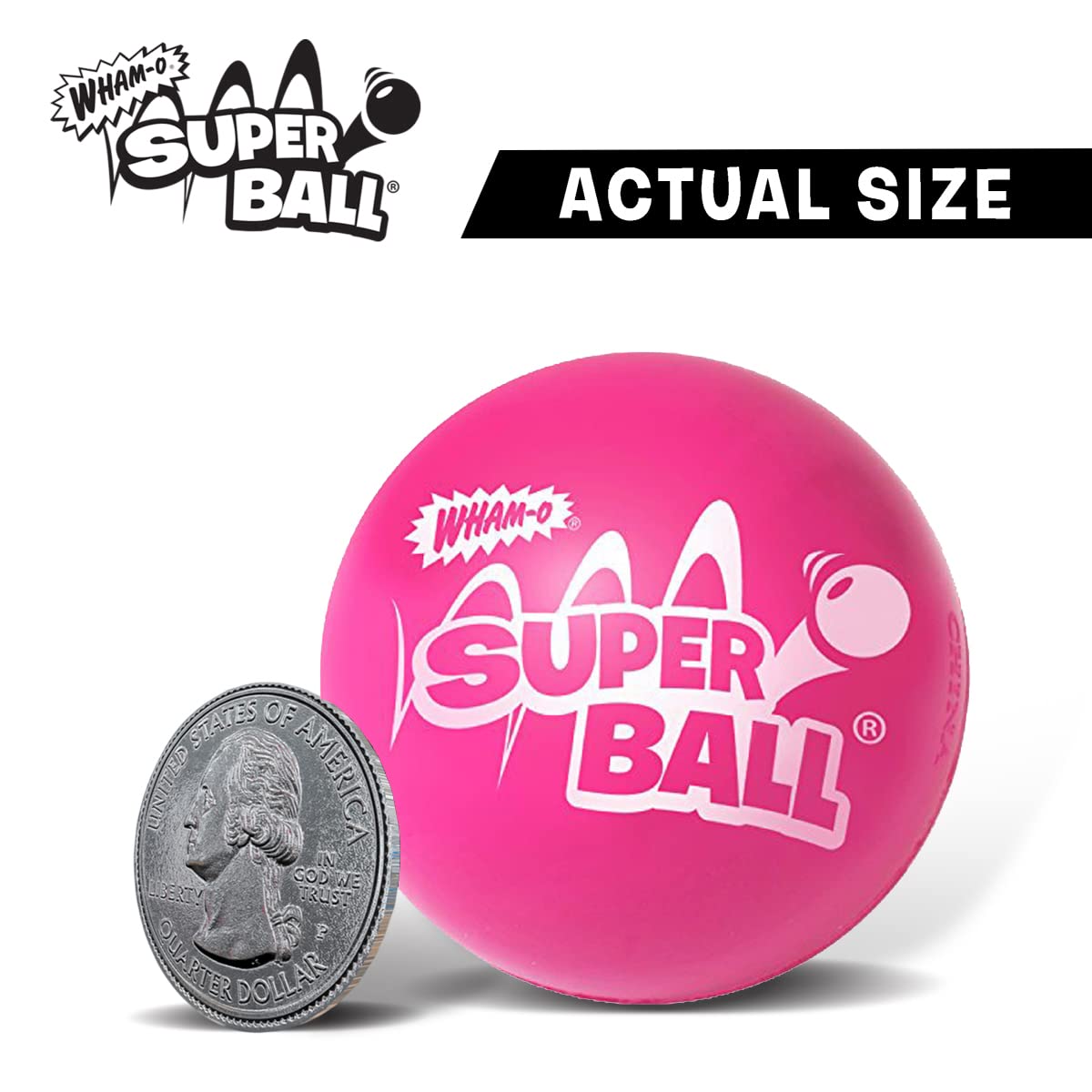 Wham-O The Incredible Superball Color | Bright & Super Bouncy | Made of Durable Zectron for High Bouncing and Distance | Outdoor Play for Children
