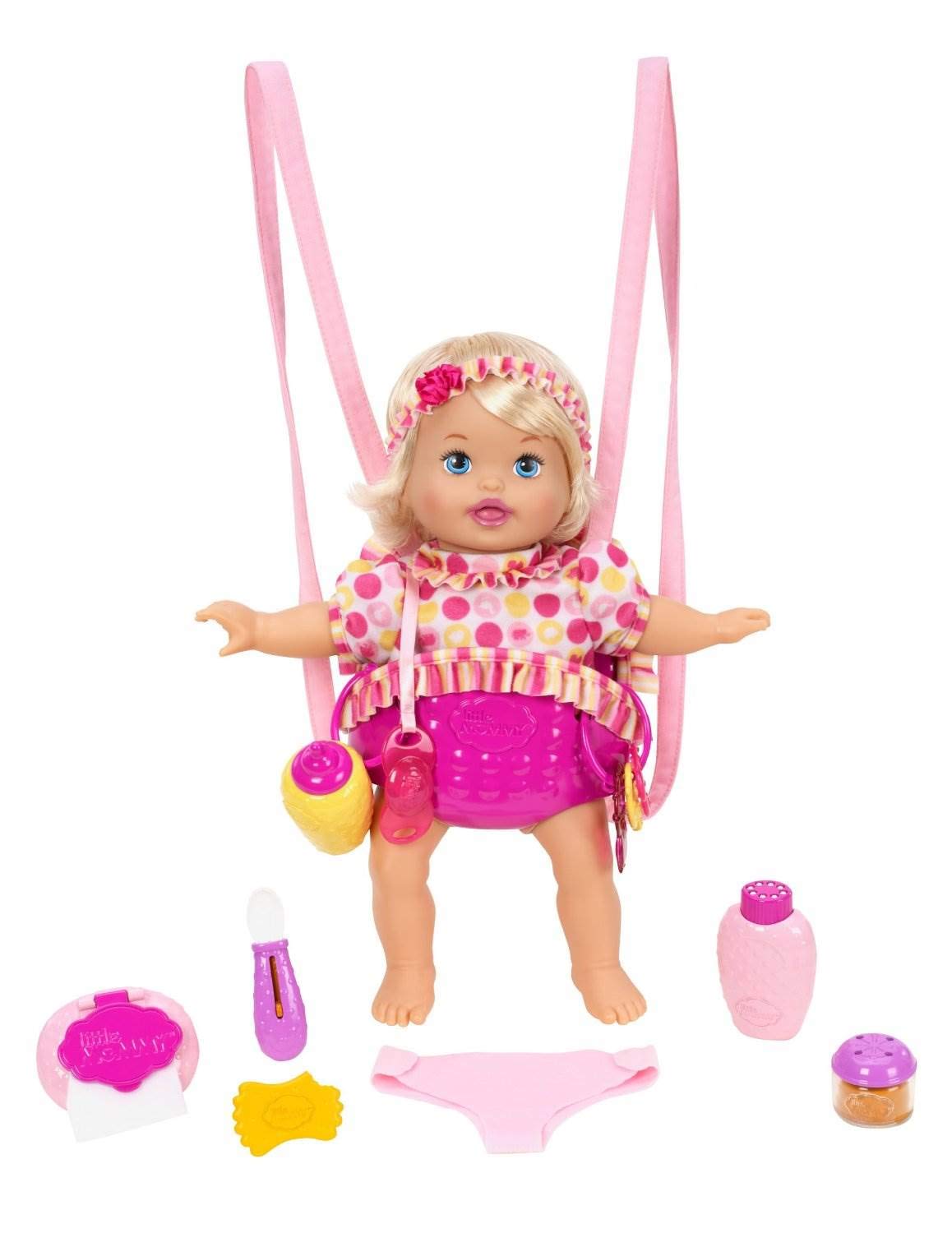 Mattel Little Giggle Mommy Laugh and Love Baby Doll w/ Carrier | Y6680