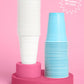 xo, Fetti 50pk Blue White Plastic Cups 16 oz | Party Drinkware Decor