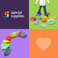 Special Supplies Stepping Stones for Kids Indoor and Outdoor Balance Blocks Promote Coordination, Balance, Strength Child Safe Rubber, Non-Slip