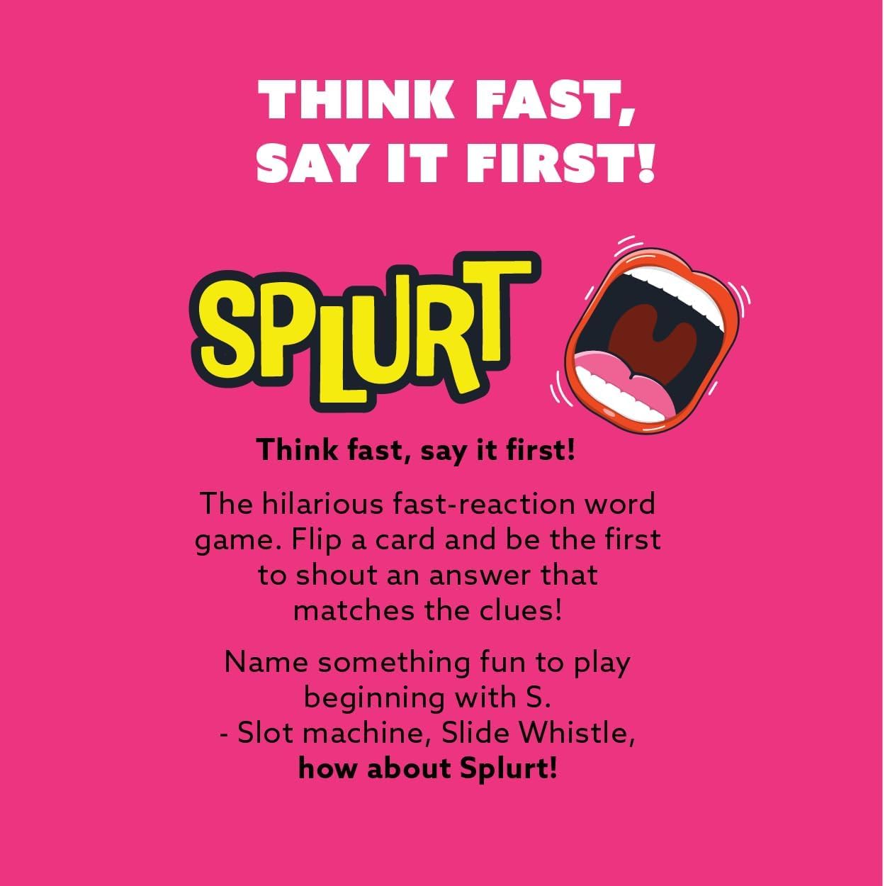 Gamewright - Party to Go - Splurt - Think Fast