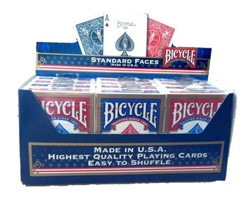 Bicycle 6553514 1 Dozen Standard 12 Decks Pack Blue and Red by US Playing Cards