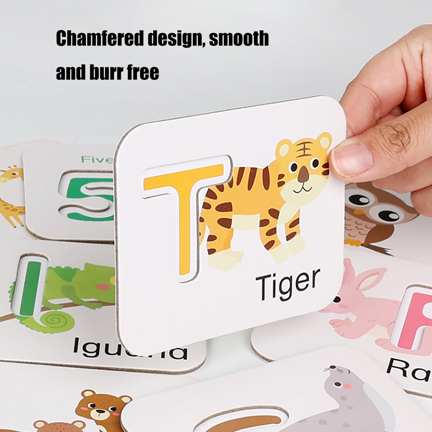 Alphabet Puzzle Toy, Numbers and Alphabets Flash Cards Set for 4 Year Old