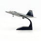 LATUROP 1/100 F22 Raptor Fighter Jet Model, Pre-Assembled Metal Diecast Aircraft, Highly Simulation Airplane Models for Collection or Gift.