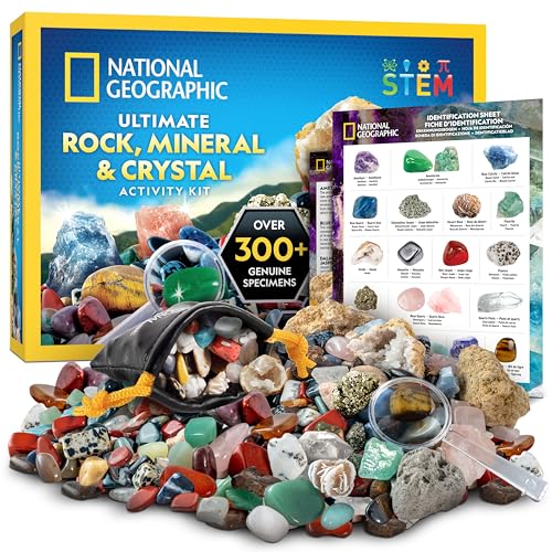 National Geographic Rock Collection with 300+ Gemstones and Minerals