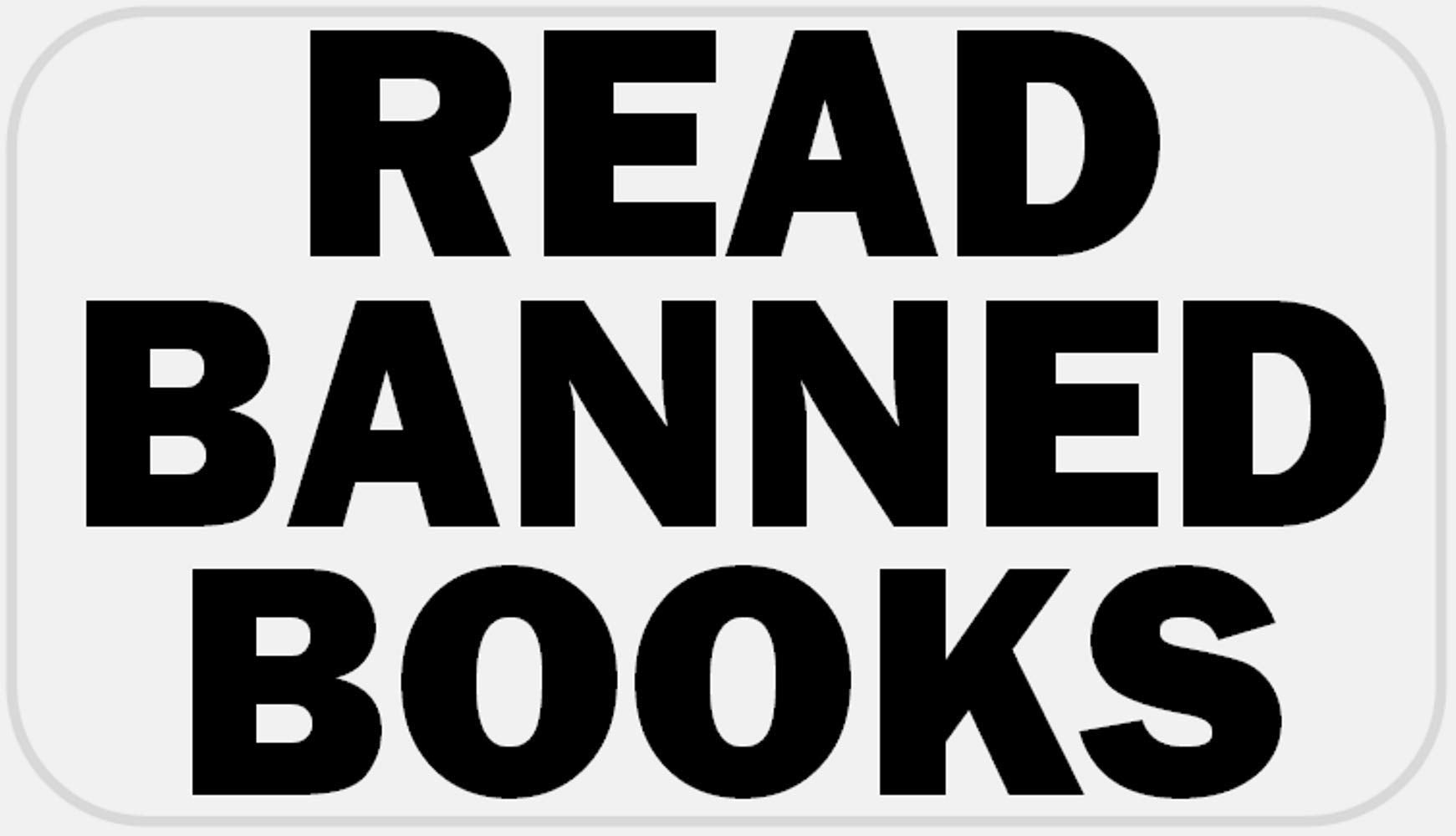 Read Banned Books - 100 Stickers Pack 2.25 x 1.25 inches - Reading Slogan