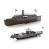 Metal Earth Fascinations Premium Series Monitor & Merrimack 3D Metal Model Kit