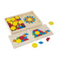Melissa & Doug Pattern Blocks and Boards: Classic Toy Bundle with 1 Theme Compatible M&D Scratch Fun Mini-Pad (90029)