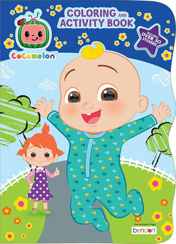 Bendon CoComelon Coloring and Activity Book | Coco Melon Coloring Book | CoComelon Activity Book | CoComelon Book | Over 30 Stickers | 64 Shaped Pages