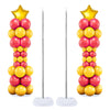 Balloon Column Stand Set of 2, 6.6ft Balloon Arch Stand Adjustable Balloon Column kit with Base Telescopic for Baby Shower Wedding Birthday Graduation
