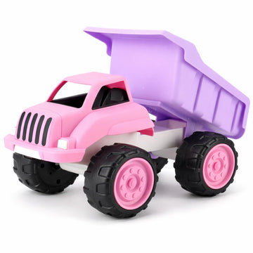 Liberty Imports Big Plastic Dump Truck in Pink Color for Toddlers and Girls - Large Tilting Dumper, Free Play Toy Vehicle for Kids Indoor and Outdoor