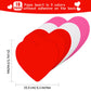 388 Pieces Valentine's Day Foam Heart Stickers Kit Includes 18 Pcs Colorful Large Foam Hearts and 370 Pcs Glitter Self-Adhesive Heart Stickers
