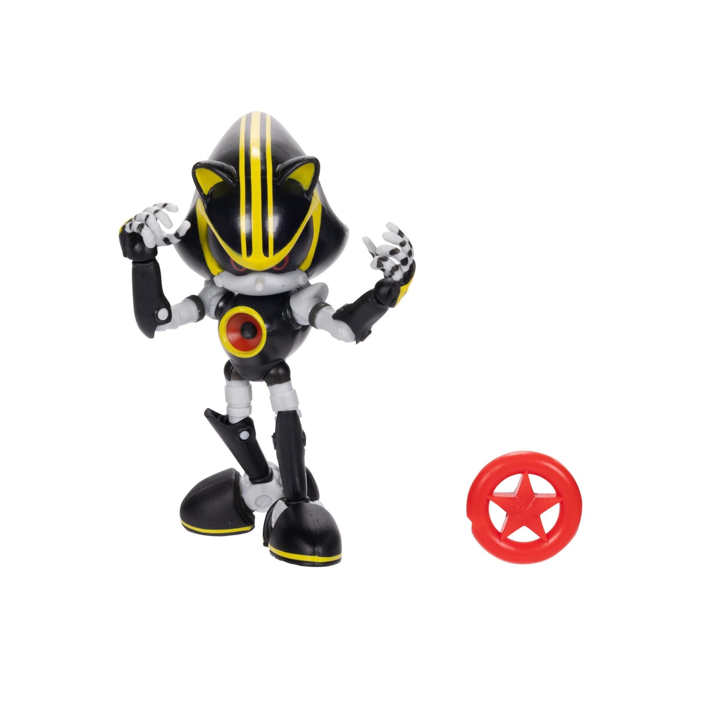 Sonic the Hedgehog 4-inch Metal Sonic 3.0 Action Figure with Red Star Accessory. Ages 3+ (Officially licensed by Sega)