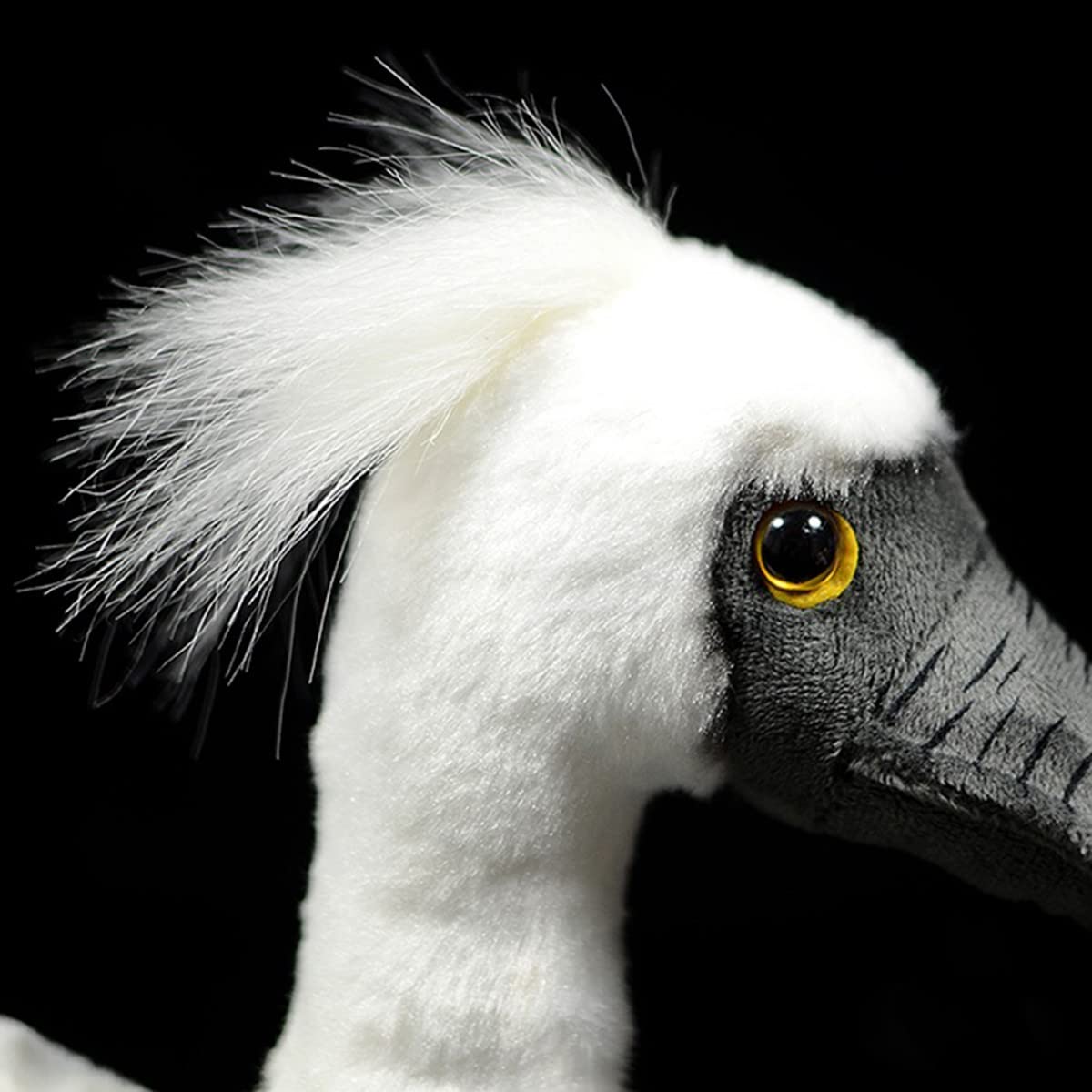 FRANKIEZHOU Simulation Spoonbill Plush Toys-Cute High Lifelike Black-Faced Wild Stuffed Animals-Real Life Bird Plush Toy Gifts for Kids,Home Decor,12"