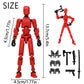 Dumwick Titan13 Action Figure, Lucky Robot 13 Action Figure,3D Printed Multi-Jointed Movable Action Figures,Dummy Robot 13 Figure Creative Gifts